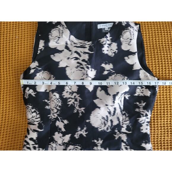 Gerard Darel Paris Silk Blend Sleeveless Black Cream Armure dress 38 6 NWT $480 - Picture 6 of 8